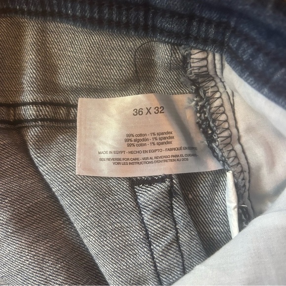 Chaps Men's Slim Straight Blue Jeans 36x32 five pocket - Picture 6 of 6